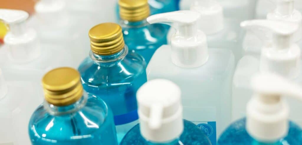 Bulk sanitizer types