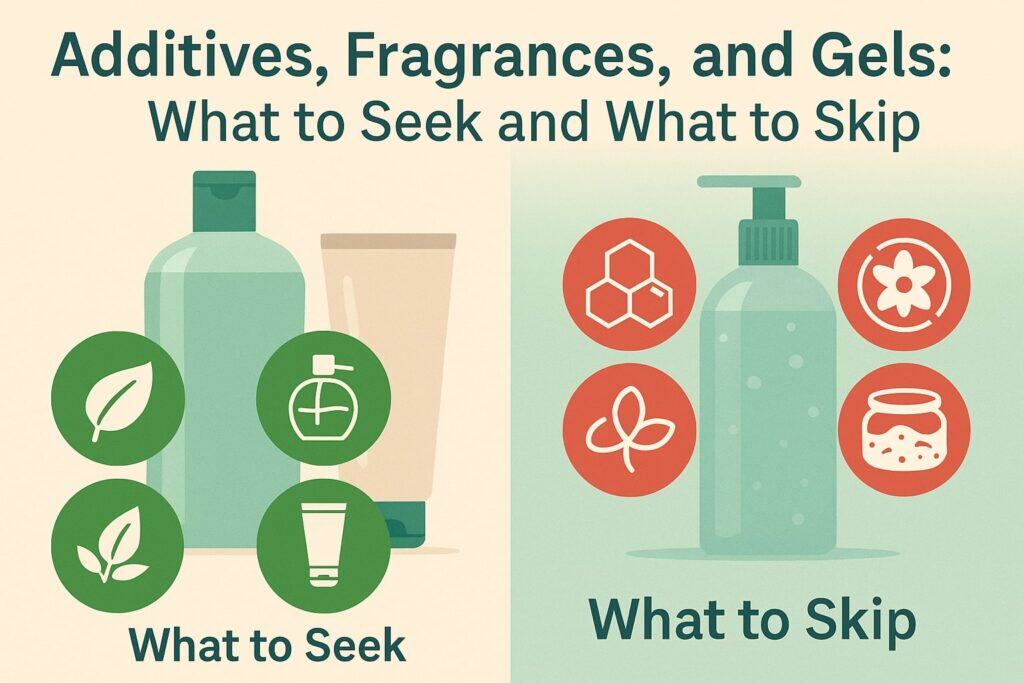 Additives, Fragrances, and Gels: What to Seek and What to Skip