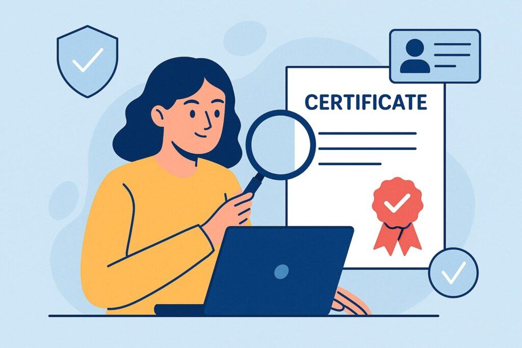 How to Check for Authentic Certifications
