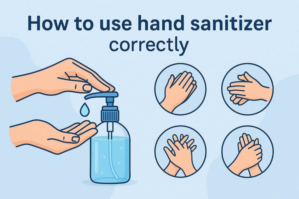 How to use hand sanitizer correctly