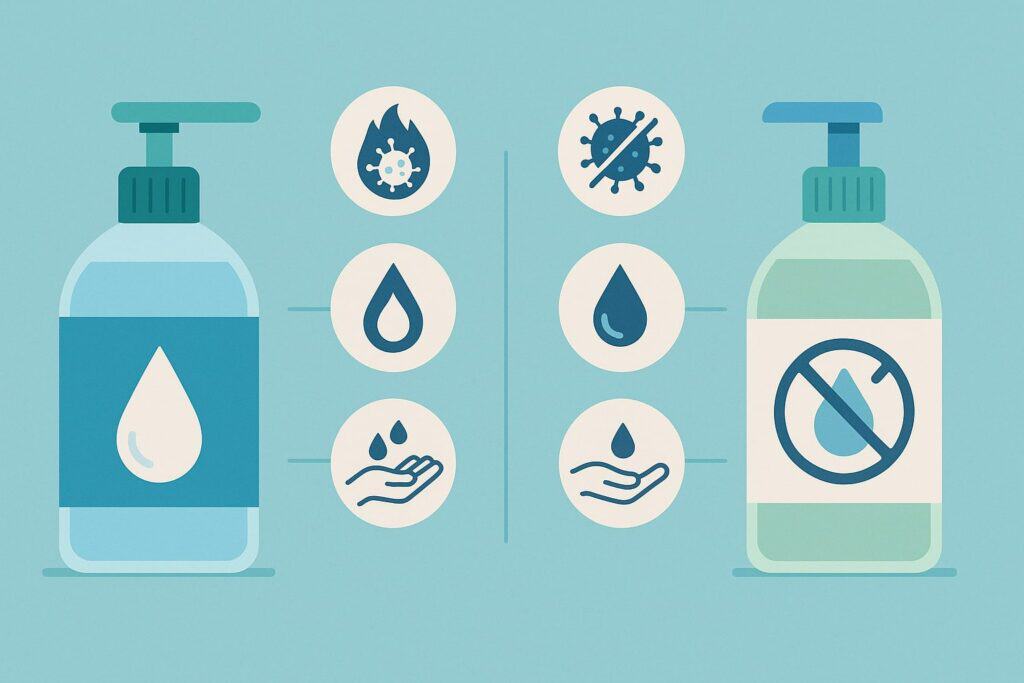 Key Differences Between Alcohol-Based and Alcohol-Free Sanitizers