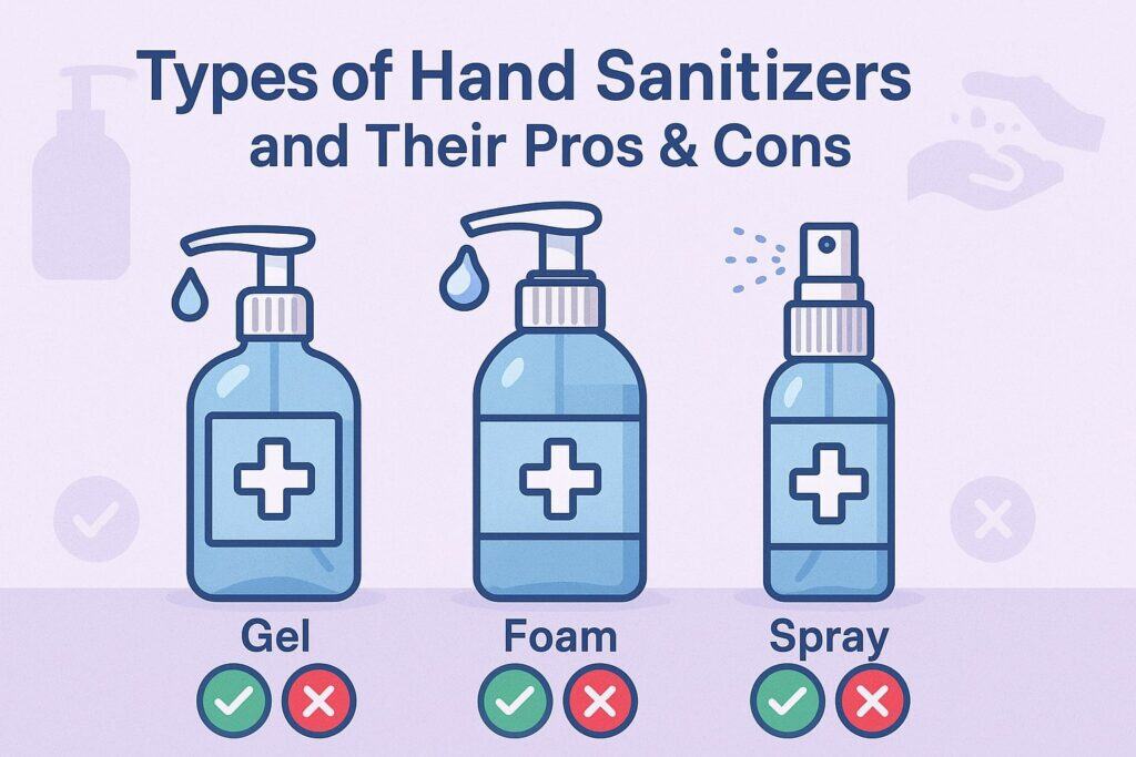 Types of Hand Sanitizers and Their Pros & Cons