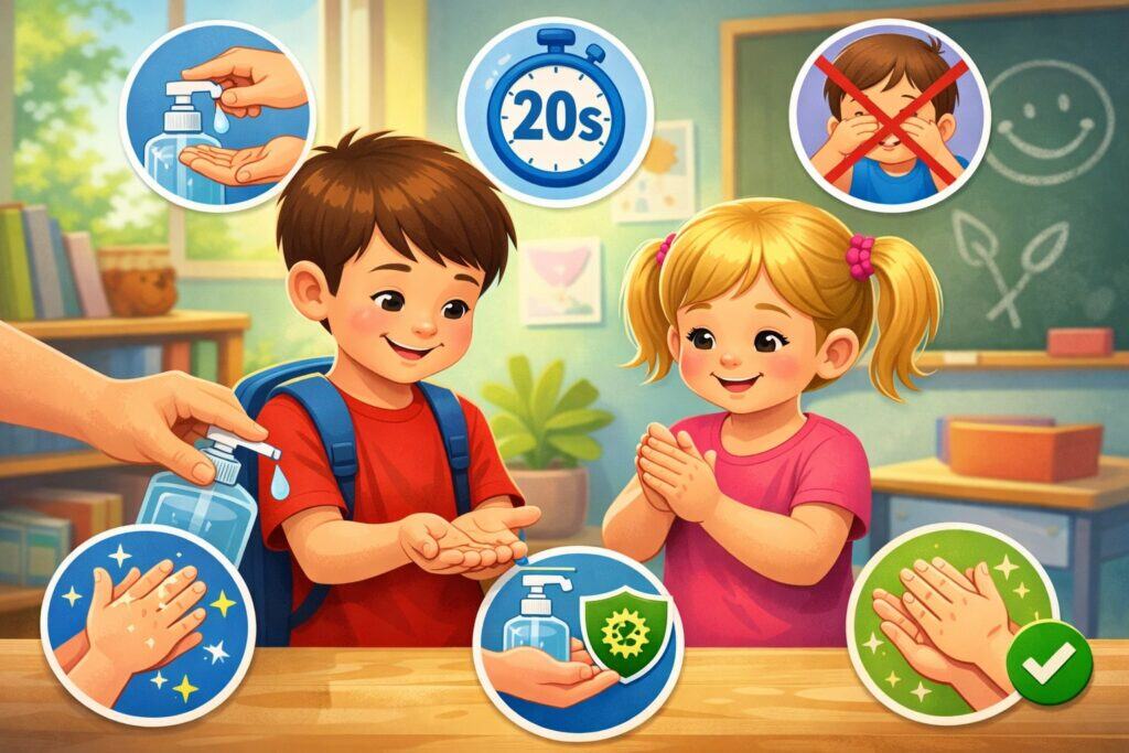 How to Use Hand Sanitizer for Kids Safely and Correctly
