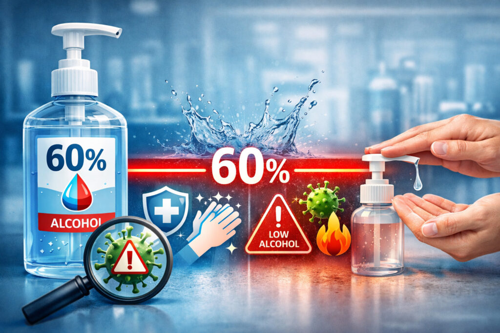 Alcohol Percentage and Water Content: Why “60%” Is a Line You Should Treat as Non-Negotiable
