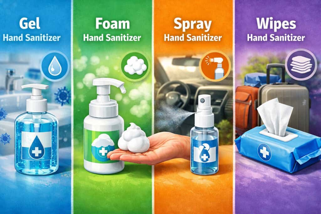 Choose the Best Format for Your Life (Gel vs Foam vs Spray vs Wipes)